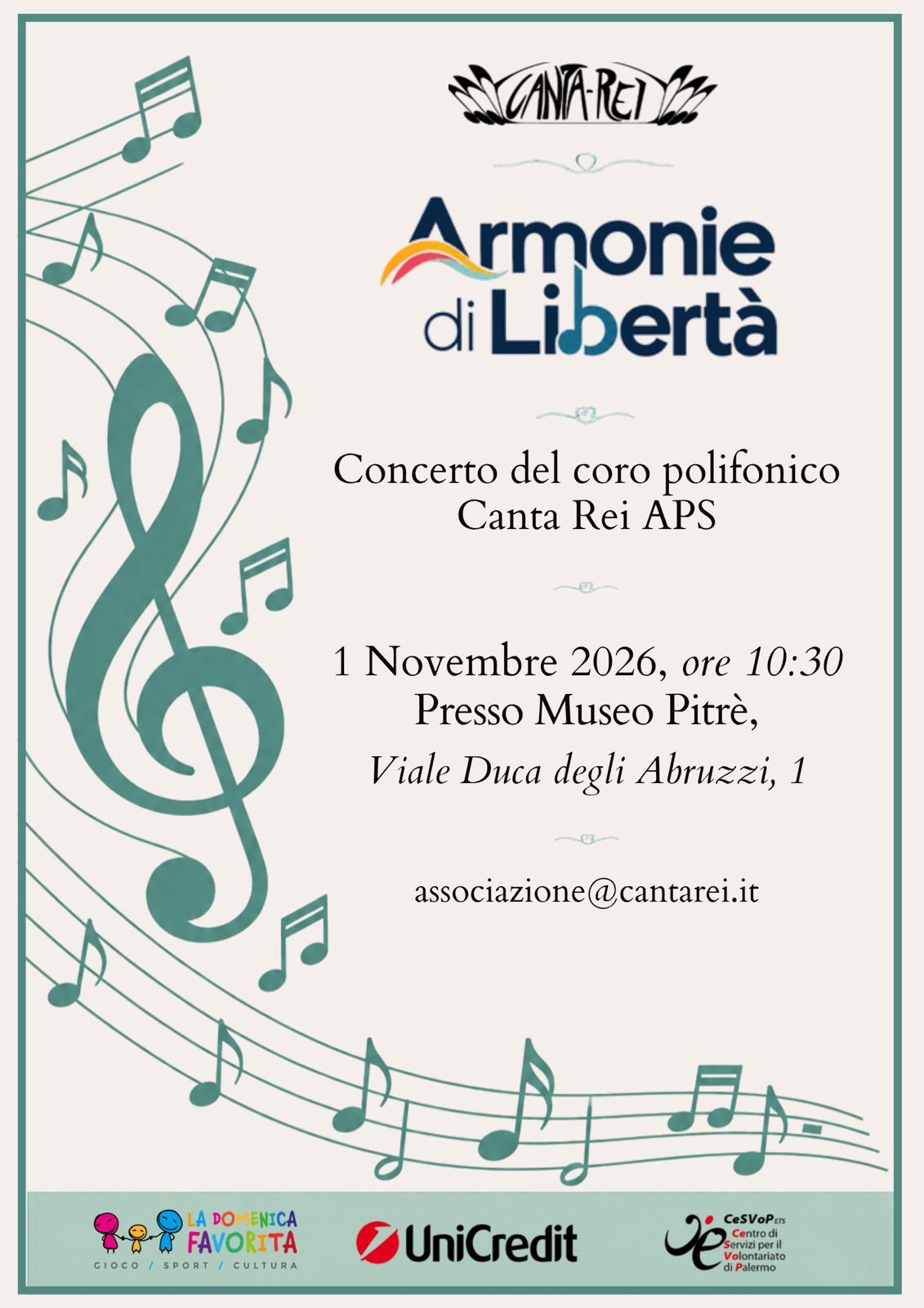 Locandina Armonie di Libertà